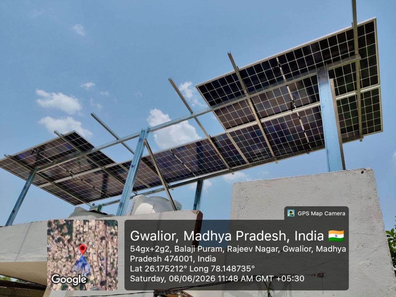 GN Enterprises solar panel installation in Gwalior